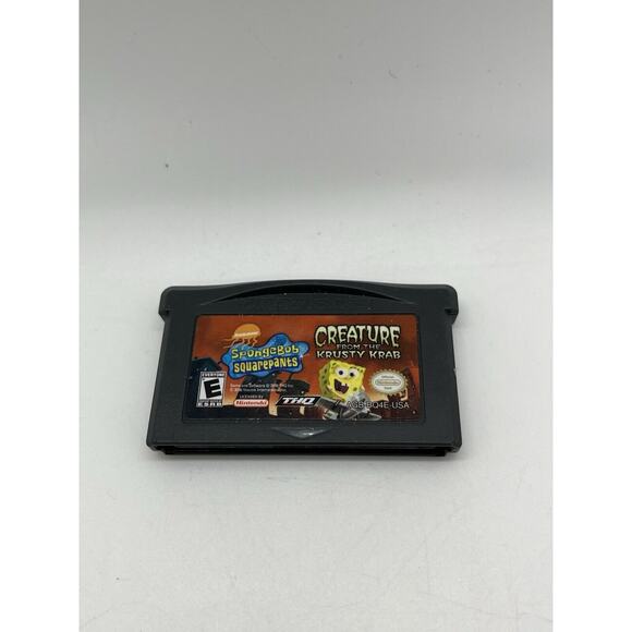 SpongeBob SquarePants: Creature from the Krusty Krab (2006) GBA Tested Working - Picture 1 of 5